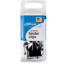 Acco SWI 71753 Acco Binder Clips - Durable - 15  Pack - Black - Steel,