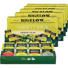 Bigelow BTC 30568CT Bigelow Assorted Green Tea Tray Pack - Green Tea -