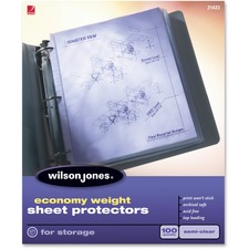 Acco WLJ 21423 Wilson Jones Economy Weight Top-loading Sheet Protector