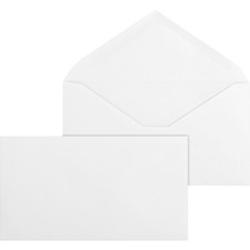 Business BSN 42252 No. 6-34 White Wove V-flap Business Envelopes - Bus