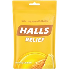 Cadbury CDB 62183 Cadbury Halls Honey-lemon Cough Drops - For Sore Thr