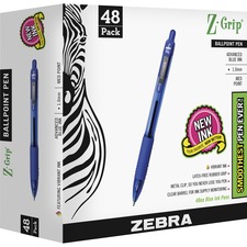 Zebra ZEB 22248 Pen Z-grip Retractable Ballpoint Pens - Medium Pen Poi