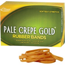 Alliance ALL 20185 20185 Pale Crepe Gold Rubber Bands - Size 18 - Appr