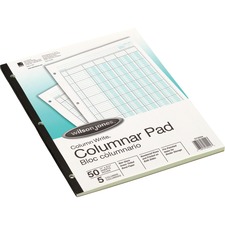 Acco WLJ G7205 Wilson Jones 5-column Write Pads - 50 Sheet(s) - Double