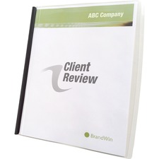 Acco GBC 67504 Gbc Slide 'n Bind Letter Report Cover - 8 12 X 11 - 20 