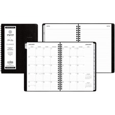 Blue BLS 123852 Aligned Monthly Notes Planner - Weekly, Monthly - 1 Ye