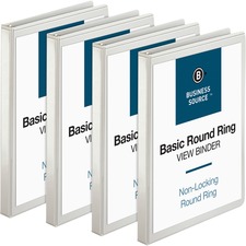 Business BSN 09951BD Round-ring View Binder - 12 Binder Capacity - Let