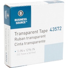 Business BSN 43572 12 All-purpose Transparent Glossy Tape - 36 Yd Leng