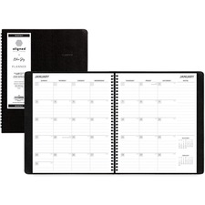 Blue BLS 123849 Aligned Monthly Planner - Weekly, Monthly - 1 Year - J