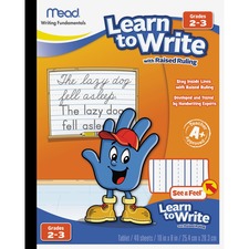 Acco MEA 48556 Mead Raised Ruling Dotted Line Writing Tablet - 40 Page