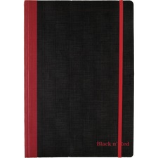 Hamelin JDK 400110479 Black N' Red Flexible Casebound Notebook - 72 Sh