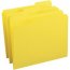 Business BSN 03173 Reinforced Tab Colored File Folders - Yellow - 100 