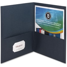 Business BSN 78492 Letter Recycled Pocket Folder - 8 12 X 11 - 125 She