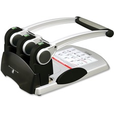 Business BSN 06525 Manual 3-hole Punch - 3 Punch Head(s) - 300 Sheet -