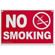 Advantus AVT 83639 Advantus No Smoking Wall Sign - 1 Each - No Smoking