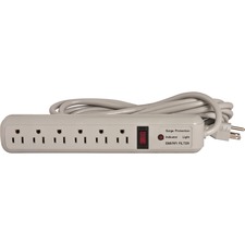 Compucessory CCS 25103 6-outlet Office Surge Protectors - 6 X Ac Power