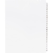 Business BSN 05858 A-z Tab Table Of Contents Index Dividers - Printed 