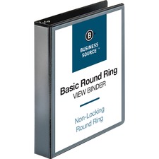 Business BSN 09954 Round-ring View Binder - 1 12 Binder Capacity - Let