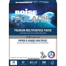 Boise CAS POL8511P Boise Polaris Premium Multipurpose Copy Paper, 8.5 