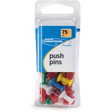 Acco SWI 71751 Acco Pushpins - 75  Pack - Assorted - Plastic