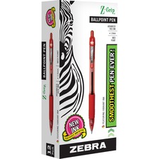 Zebra ZEB 22230 Pen Z-grip Retractable Ballpoint Pens - Medium Pen Poi