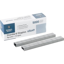 Business BSN 65649 Chisel Point Standard Staples - 210 Per Strip - 14 