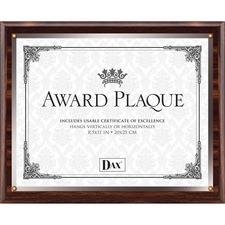 Burnes DAX N15819WT Dax Wooden Insert Plaques - 8.5 X 11 - Walnut - 1 