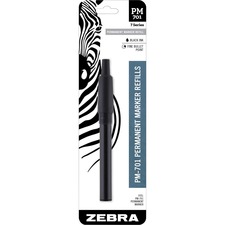 Zebra ZEB 80111 Pen Pm-701 Permanent Marker Refill - Fine Point - Blac