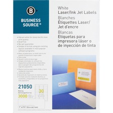 Business BSN 21050 Bright White Premium-quality Address Labels - 1 X 2