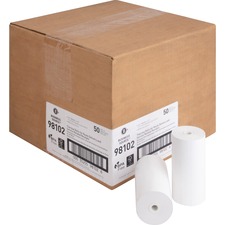 Business BSN 98102 Receipt Paper - White - 4 1964 X 127 Ft - 50  Carto