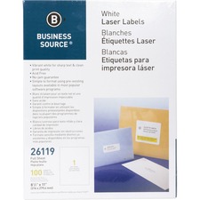 Business BSN 26119 Bright White Premium-quality Full-sheet Address Lab