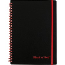 Hamelin JDK 67026 Black N' Red Soft Cover Business Notebook - 70 Sheet