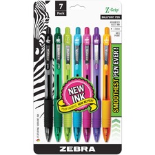 Zebra ZEB 22276 Pen Z-grip Retractable Ballpoint Pens - Medium Pen Poi