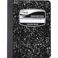 Acco MEA 09932 Mead Composition Book - Sewn - 7 12 X 9 34 - White Pape