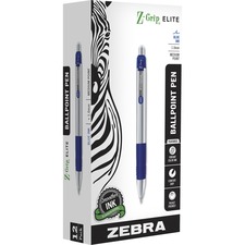 Zebra ZEB 27020 Pen Z-grip Metal Retractable Ballpoint Pen - Bold Pen 