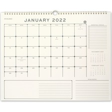 Acco AAG PM758R28 At-a-glance Elevation Eco Monthly Wall Calendar - Mo