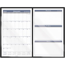 Acco AAG SK23FD00 At-a-glance Foldable Monthly Desk Pad Calendar - Mon