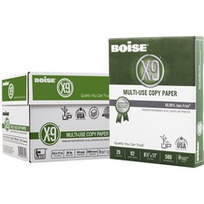 Boise CAS OX9001JR Boise X-9 Multi-use Copy Paper, 8.5 X 11 Letter, 92