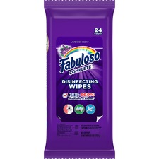 Colgate CPC 07452 Fabuloso Disinfecting Wipes - Wipe - Soothing Lavend