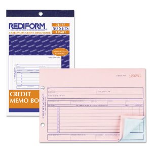 Rediform 7L787 Book,credit Memo Tri