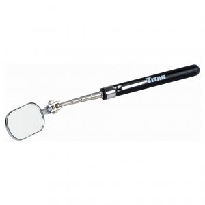 Titan 11185T Tool 1 In X 2 In Oval Telescoping Inspection Mirror