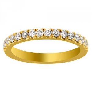 Vladdys VDR_RG-7.5 14k Gold High Clarity .58ctw Round Cut Micro Pave H