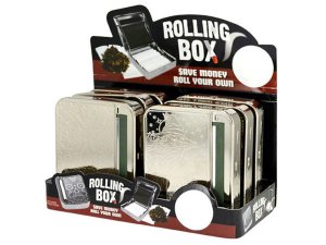 Bulk EC550 Etched Cigarette Rolling Box With Storage In Countertop Dis