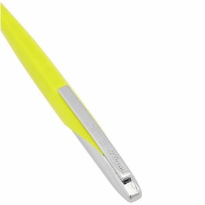 St 444107 S.t. Dupont Jet 8 Sunny Resin Yellow W Chrome Trim Ballpoint