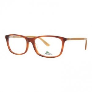 Lacoste L2711-218 L2711-218 Light Havana Square Unisex Acetate Eyeglas