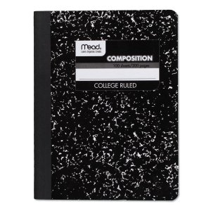 Mead 09932 Notebook,9.75x7.5,100,bk