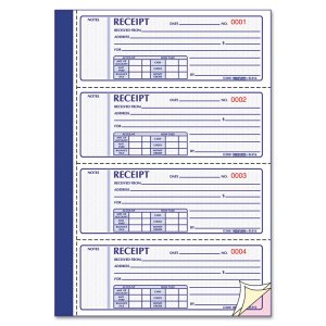 Rediform 8L808 Book,money Rec Tri 4pg