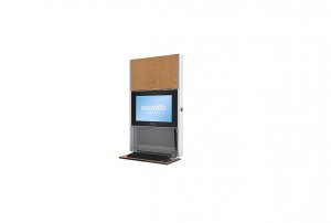 Enovate E550T4-N4W-00FO-0 E550 Wallstation Up To 24 Monitor Fine Oak E