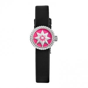 Christian CD040112A005 Dior  La D De Dior Fluo Pink Lacquer Dial Black