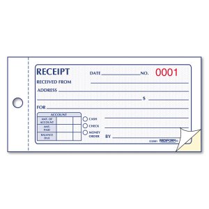 Rediform 8L820 Book,money Receipt Dup